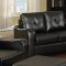 G603 Sofa & Loveseat in Black Bonded Leather w/Options by Glory