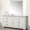 Valentina Bedroom 20250 in Pearl PU & White by Acme w/Options