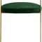 Stephanie Counter Stool 796 Set of 2 Green Velvet by Meridian