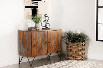 Macon Accent Cabinet in Sheesham Gray by Coaster [CRCA-959615 Macon]