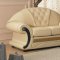 Cleopatra Sofa Set 3Pc in Beige Half Leather by VIG