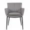 Kani Dining Armchair Set of 2 in Gray Leather by J&M