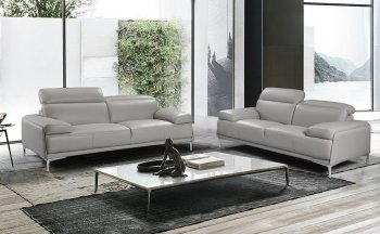 Nicolo Sofa in Light Grey by J&M w/ Options [JMS-Nicolo Light Grey]