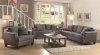 Samuel Sofa & Loveseat Set in Charcoal Fabric 505175 by Coaster