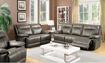 Dolton Power Reclining Sofa CM6128GY in Bonded Leather w/Options [FAS-CM6128GY-PM-Dolton]