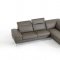 Carnation Sectional Sofa 1872 in Grey Eco-Leather by VIG