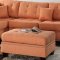 F6506 Sectional Sofa in Citrus Fabric by Boss w/ Ottoman