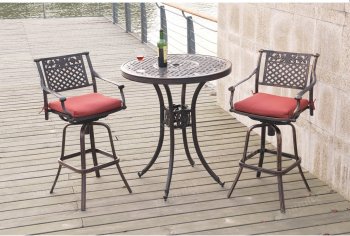 201 Outdoor Patio 3Pc Table Set by Poundex w/Options [PXOUT-201]