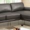 Eilidh Sectional Sofa CM6422GY in Gray Breathable Leatherette