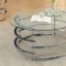 Clonmel CM4359CRM Cofee Table & 2 End Tables 3PC Set in Chrome