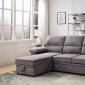 Nazli Sectional Sofa 55525 in Gray Fabric by Acme