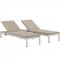 Shore Outdoor Patio Chaise 3Pc Set 2736 Choice of Color - Modway