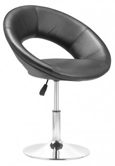 Black or White Contemporary Leatherette Bar Stool