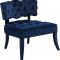 Charlotte Navy Accent Chair 545 in Velvet by Meridian