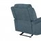 U6024 Motion Sofa & Loveseat Set in Dark Gray Fabric by Global