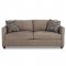 Tilly Sofa in Latte Fabric by Klaussner w/Queen Sleeper