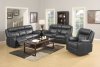 Domino Motion Sofa & Loveseat Set in Carbon by Klaussner