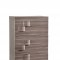 Adel Bedroom in Grey & Zebra Wood by Global w/Optional Casegoods