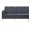 Loft Sectional Sofa in Dark Gray Fabric by Modway