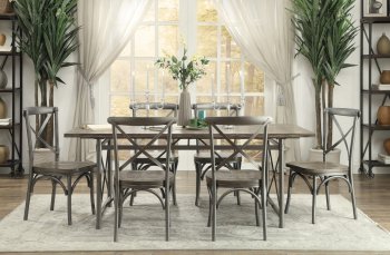 Springer Dining 7Pc Set 5608-76 in Gray by Homelegance [HEDS-5608-76-Springer]