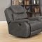 Wyatt Motion Sofa 602451 in Grey Microfiber by Coaster w/Options