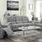 Zorina Motion Sofa LV01284 in Gray Fabric by Acme w/Options