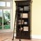 Vintage Burnished Black Classic Palazzo Museum Bookcase