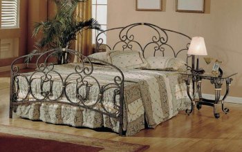 Modern Metal Bed w/Optional Night Stands [ABCB-7609]