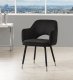 Applewood Accent Chair 59854 Set of 2 in Black Velvet by Acme