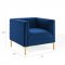 Resonate Accent Chair in Navy Velvet by Modway