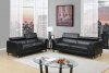 U8210 Sofa in Black PU by Global w/Options