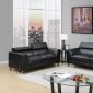 U8210 Sofa in Black PU by Global w/Options