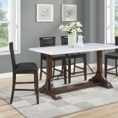 Aldrich Counter Ht 5Pc Dining Set 182438 by Coaster w/Marble Top