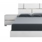 Pisa Bed in High Gloss White Lacquer by Casabianca