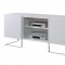 Chase Electric Fireplace Media Console White Dimplex w/Crystals