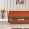 Eco Plus Sofa Bed in Orange Fabric by Casamode