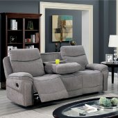 Astrid Motion Sofa CM6647 in Gray Chenille Fabric w/Options