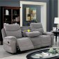 Astrid Motion Sofa CM6647 in Gray Chenille Fabric w/Options