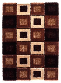 Modern S6536 Brown Area Rug [IKRU-S6536-BROWN]