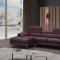 A973b Sectional Sofa in Maroon Premium Leather by J&M