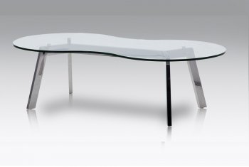 Corso Coffee Table w/Clear Glass Top by J&M Furniture [JMCT-Corso]