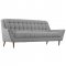 Response EEI-1788 Sofa in Expectation Gray Fabric by Modway