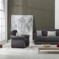 Deluxmark Sofa Bed in Gray Fabric by Casamode w/Options