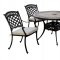 Charissa CM-OT2125-RT Outdoor Patio Round Table 5Pc Set