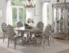 Northville Dining Table 66915 in Antique Silver by Acme