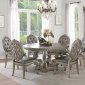 Northville Dining Table 66915 in Antique Silver by Acme