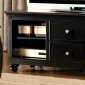 CM858BK Stevens TV Console in Black