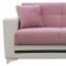 Milano Sofa Bed in Pink Fabric by Casamode w/Options