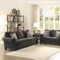 Alessia Sofa-Bed 52825 in Dark Grey Chenille by Acme w/Options