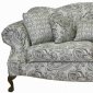 Multi-Tone Silver Fabric Classic Sofa & Loveseat Set w/Options